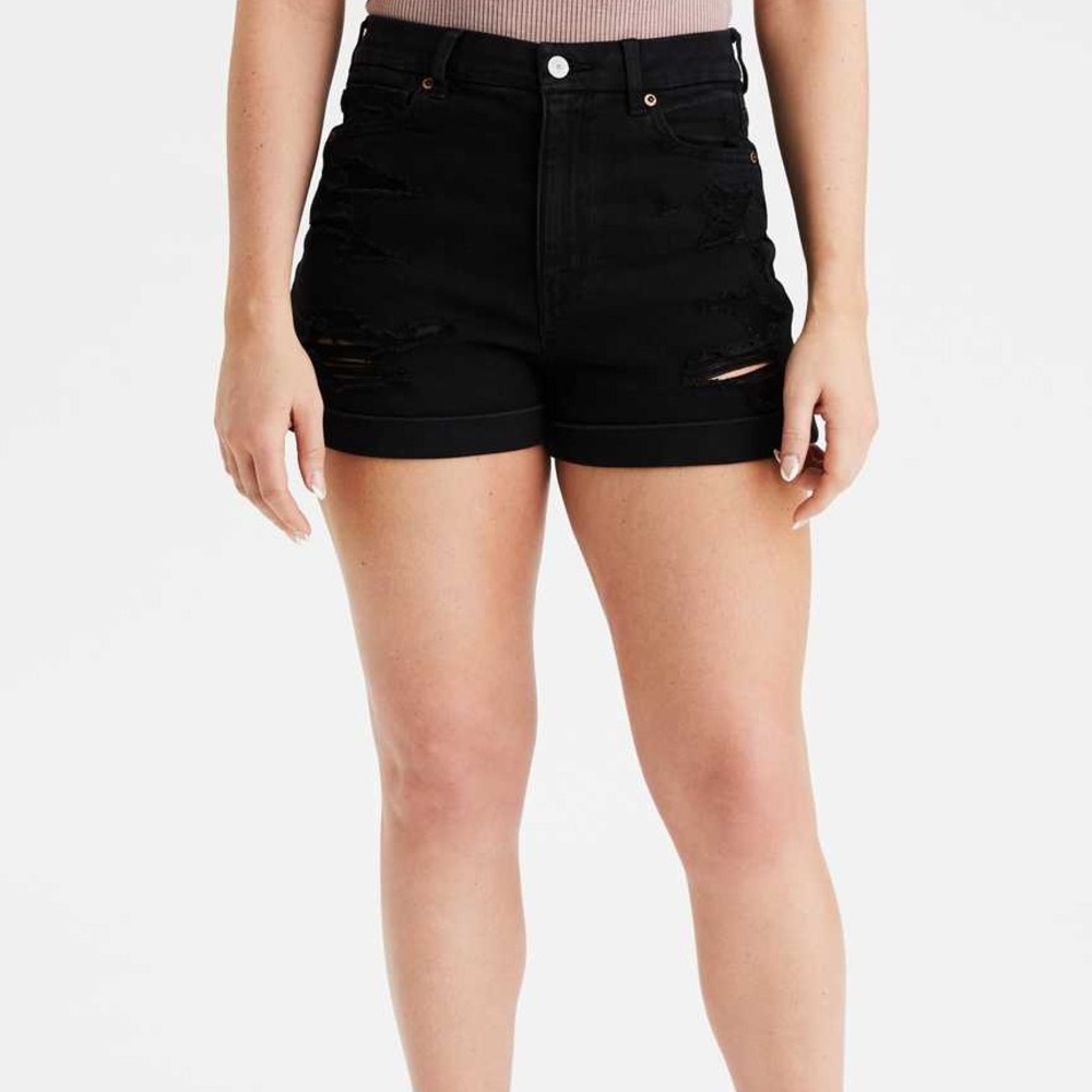 American Eagle Outfitters high waisted black shorts